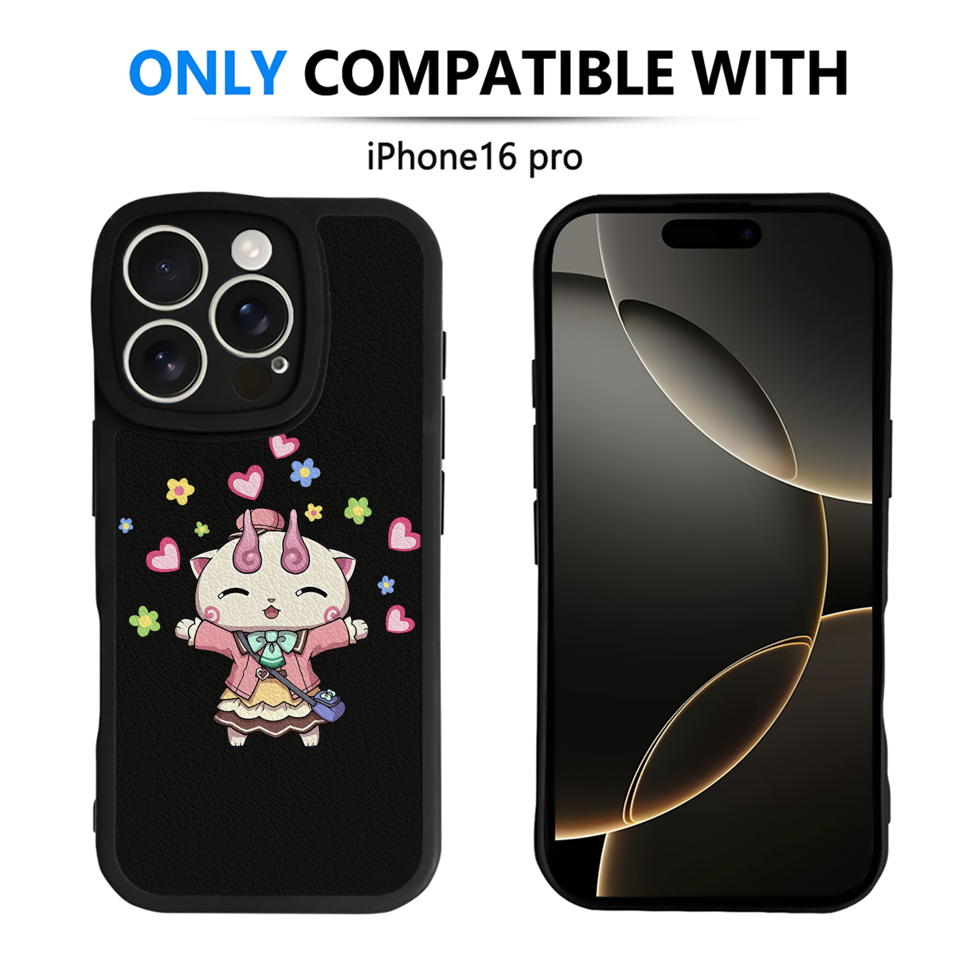 （画像用） 妖怪ウォッチ Yo-kai Watch 【iPhone 16シリーズ対応】シリコンスマホケース（レザー調） 材質：シリコン